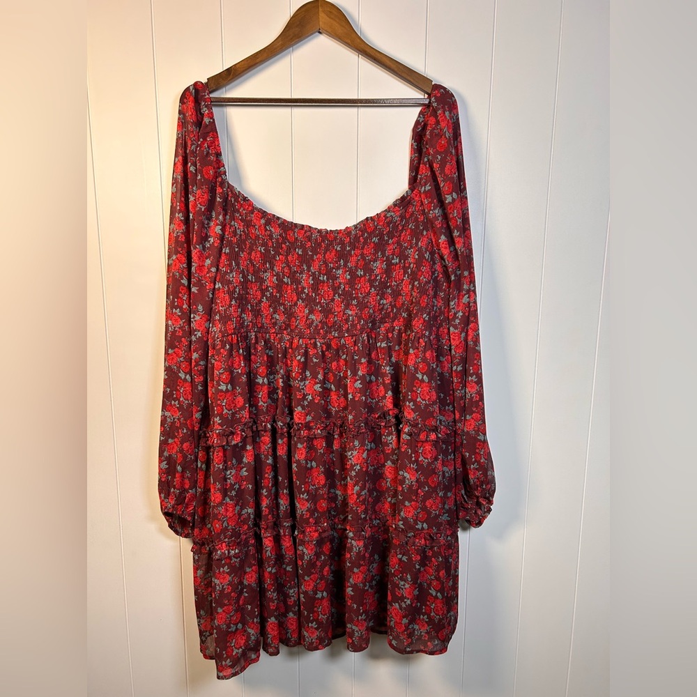 Arula Floral Long Sleeve Dress Size 3X - Picture 5 of 16